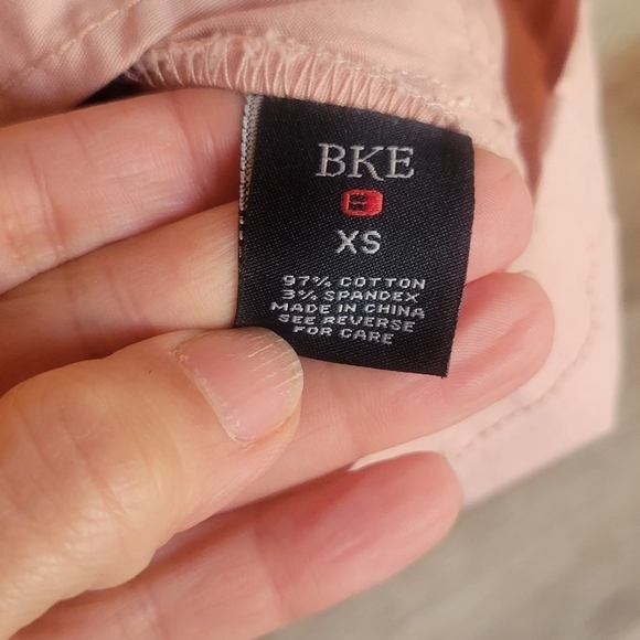 BKE Blush Canvas Hooded Jacketed with Cinched Waist Size XSmall - Picture 7 of 7
